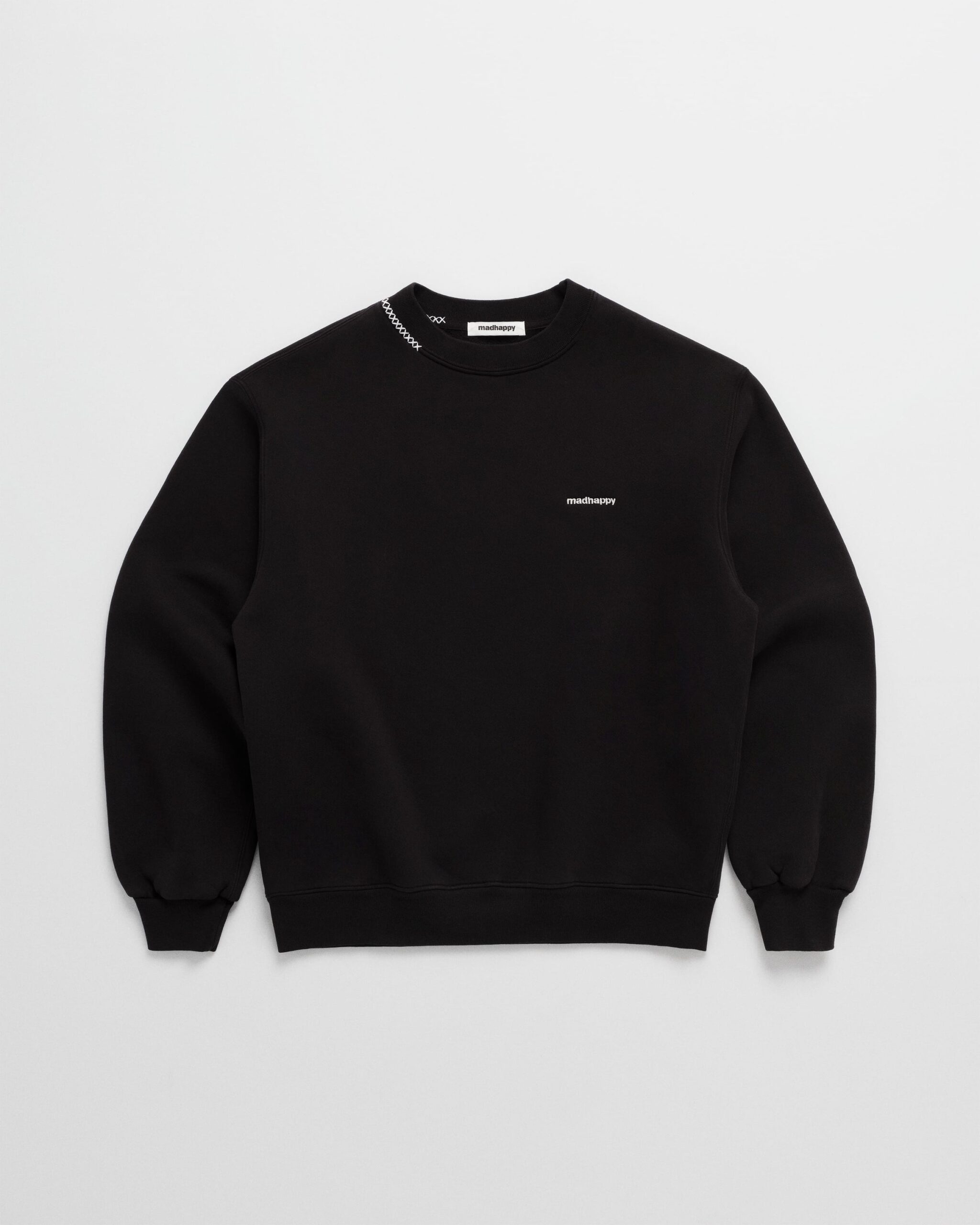 Madhappy-Core-Classics-Fleece-Crewneck-Flat-Black-01 Classics Fleece Crewneck