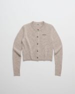 Classics Knit Crewneck Cardigan in Heather Beige