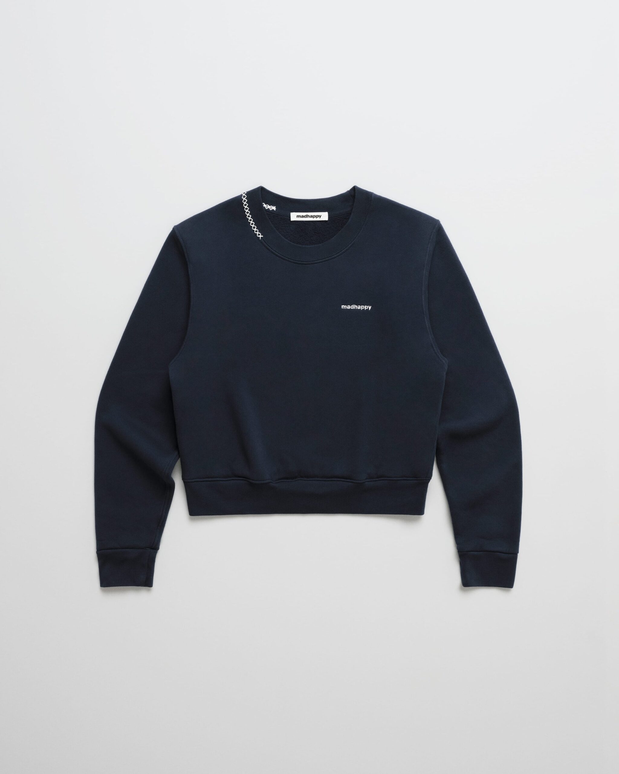Madhappy-Fall-Classics-Shrunken-Fleece-Crewneck-Flat-Navy-01_502dc12b-50a8-4e71-9cd3-b331a237b77f Classics Shrunken Crewneck