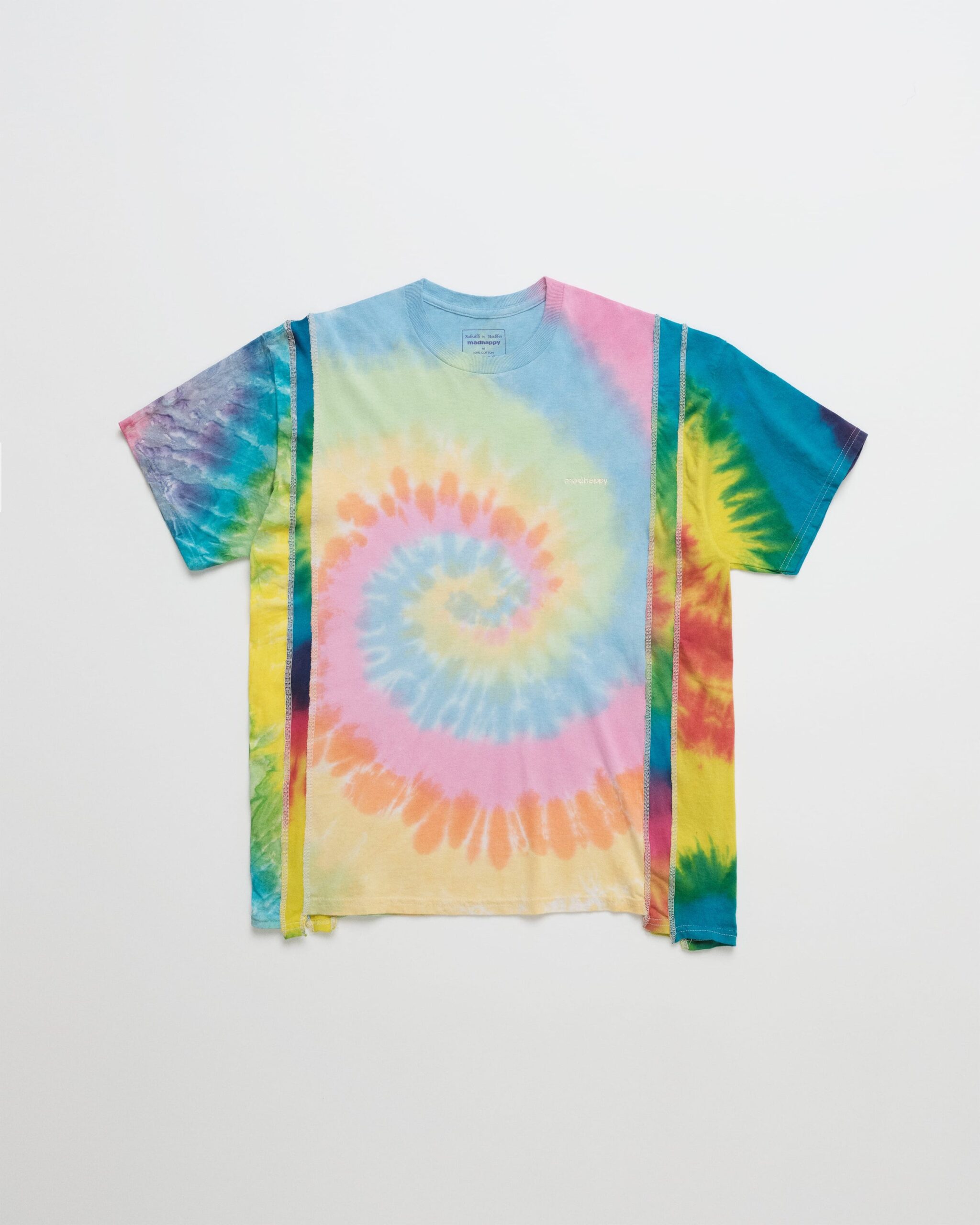 Madhappy-Needles-Rebuild-5-Panel-Tie-Dye-Tee-Flat-Electric-Tie-Dye-01 Needles Rebuild Tie Dye Slim Tee