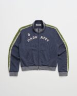 Crochet Trim Track Cobalt Jacket