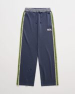 Crochet Trim Track Pant In Cobalt