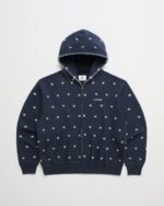 Yankees All Over Embroidered Fleece Zip Up